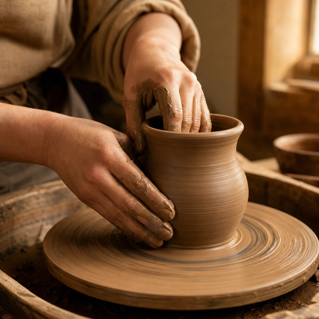 Traditional earthenware clay pots and slow-cooking culinary pottery of Sifnos